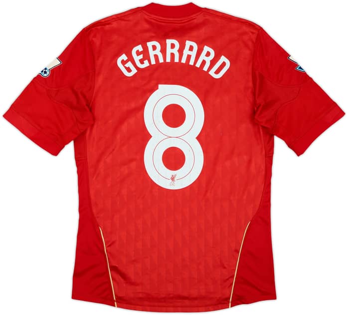 2010-12 Liverpool Home Shirt Gerrard #8 - 5/10 - (S)