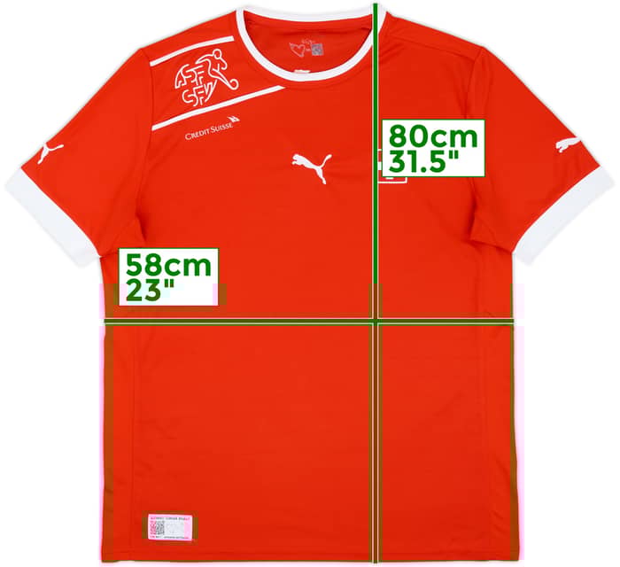 2012-13 Switzerland Home Shirt - 8/10 - (XL)