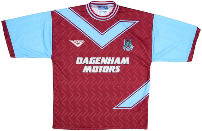 1993-95 West Ham Home Shirt - 8/10 - (L)