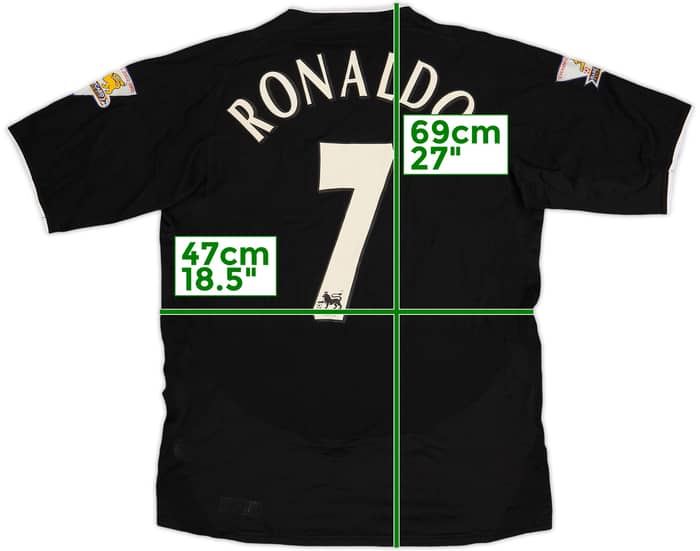 2003-05 Manchester United Away Shirt Ronaldo #7 - 8/10 - (XL.Boys)
