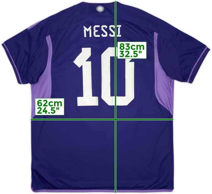 2022-23 Argentina Away Shirt Messi #10 (XXL)