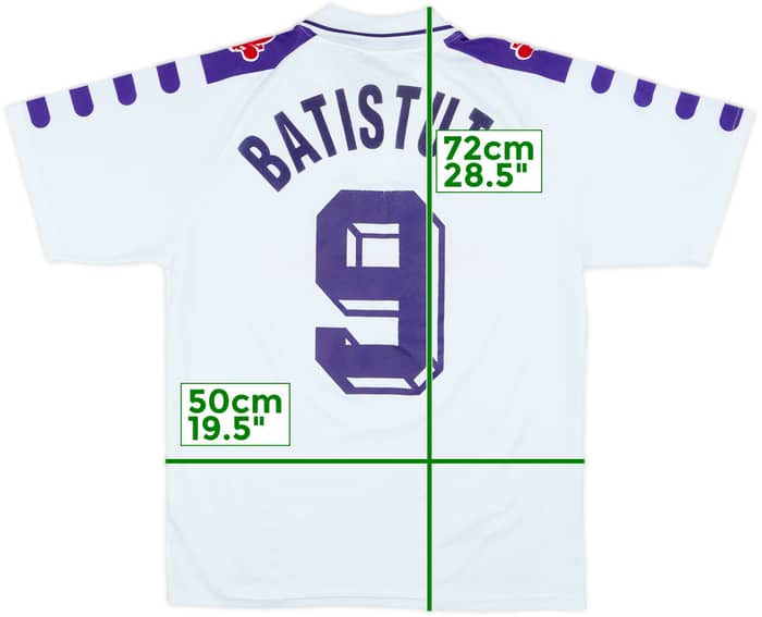 1998-99 Fiorentina Away Shirt Batistuta #9 - 6/10 - (S)