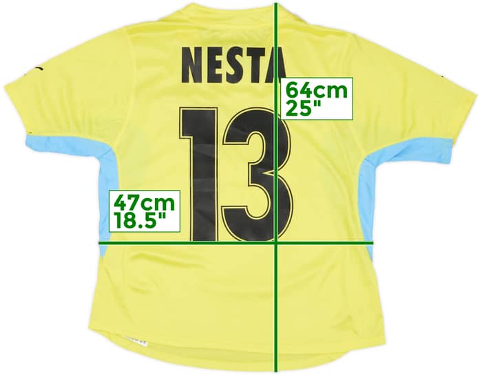 2001-02 Lazio Away Shirt Nesta #13 - 8/10 - (XL.Boys)