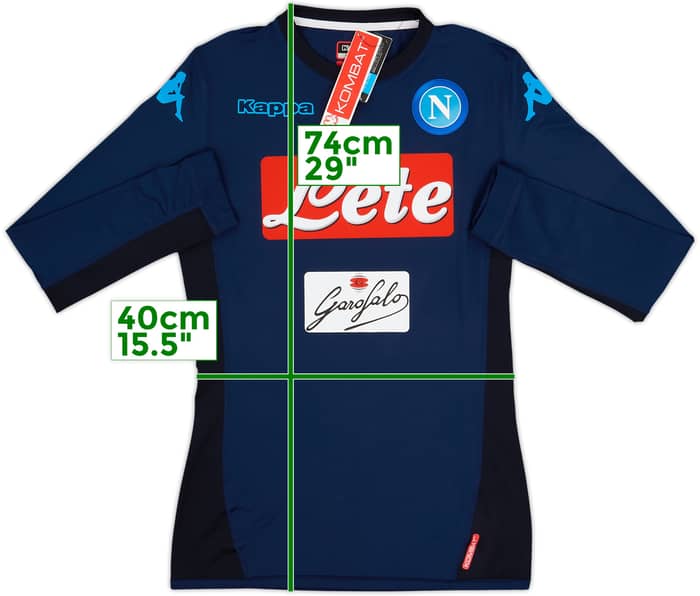 2017-19 Napoli Authentic Third L/S Shirt (M)