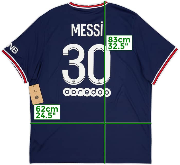 2021-22 Paris Saint-Germain Home Shirt Messi #30 (XXL)
