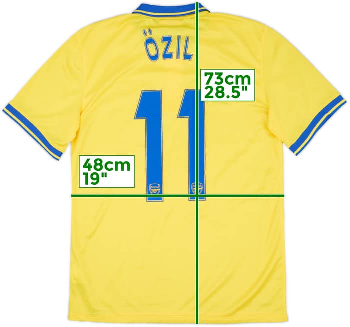 2013-14 Arsenal Away Shirt Ozil #11 - 6/10 - (M)