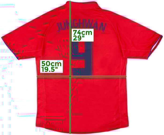 2006-08 South Korea Home Shirt Junghwan #9 - 4/10 - (M)
