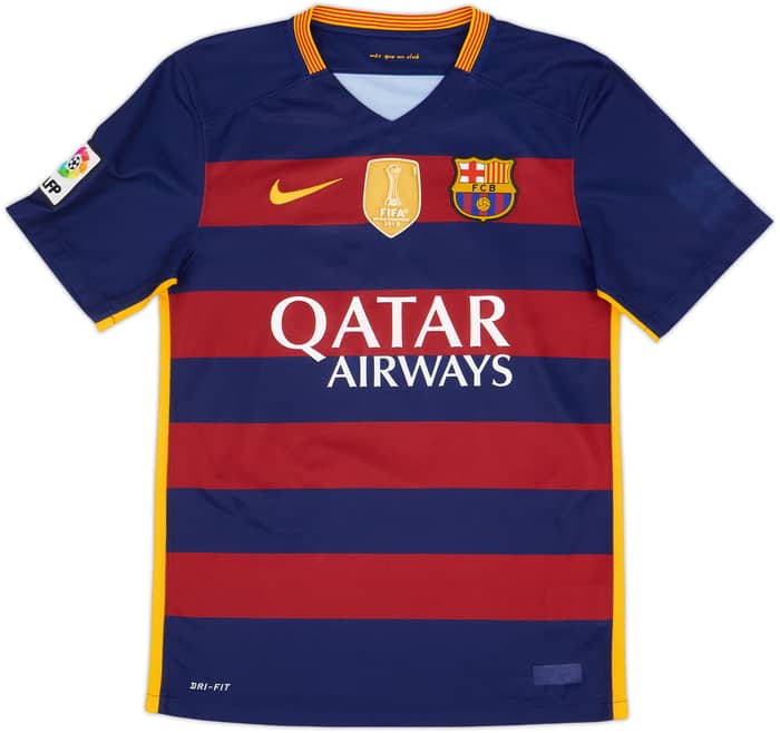 2015-16 Barcelona Home Shirt Messi #10 - 5/10 - (S)