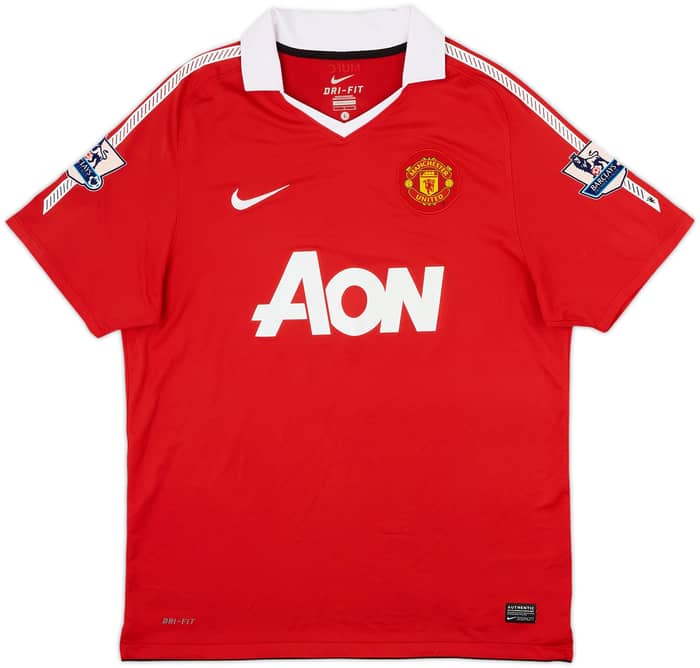 2010-11 Manchester United Home Shirt Rooney #10 - 7/10 - (L)