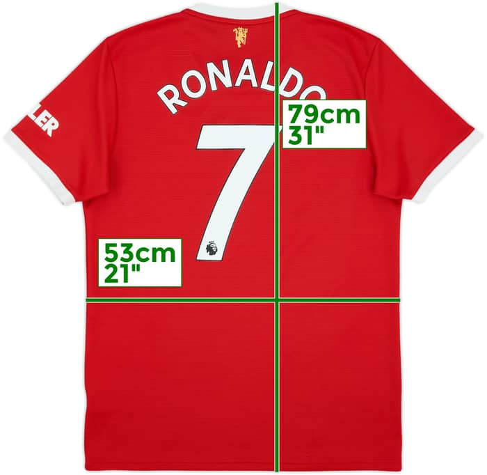 2021-22 Manchester United Home Shirt Ronaldo #7 - 6/10 - (L)
