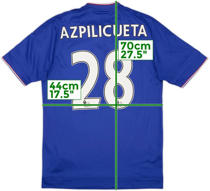 2015-16 Chelsea Home Shirt Azpilicueta #28 - 7/10 - (S)