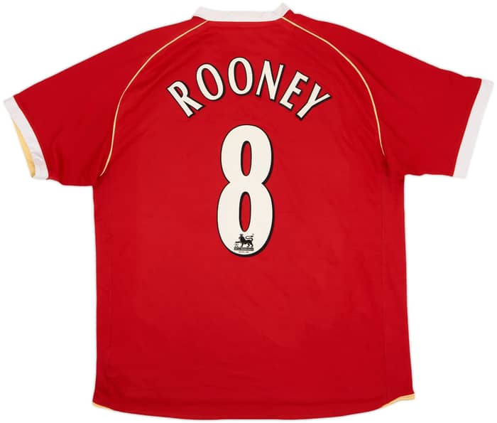 2006-07 Manchester United Home Shirt Rooney #8 - 6/10 - (XL)
