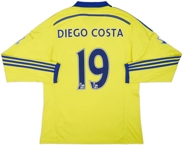 2014-15 Chelsea Away L/S Shirt Diego Costa #19 - 8/10 - (L)