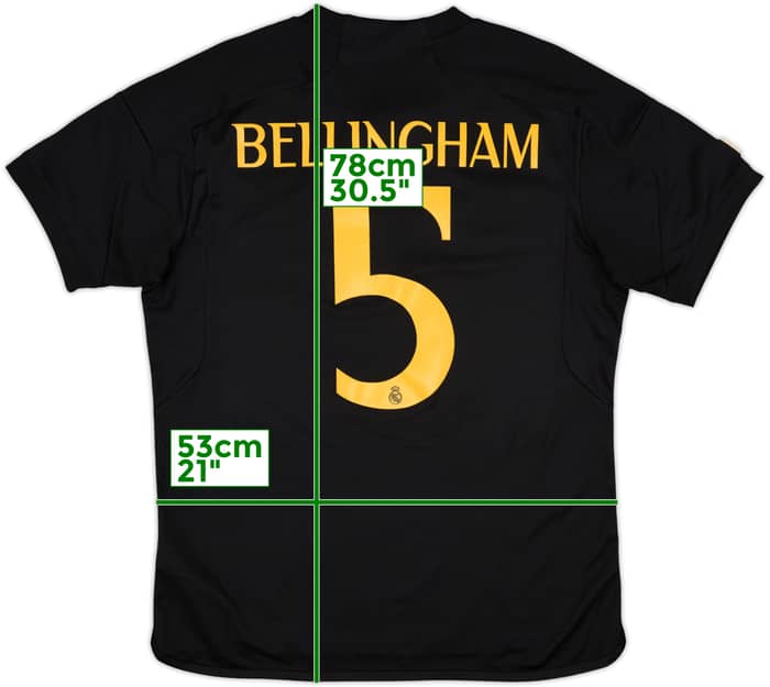 2023-24 Real Madrid Third Shirt Bellingham #5 - 8/10 - (L)