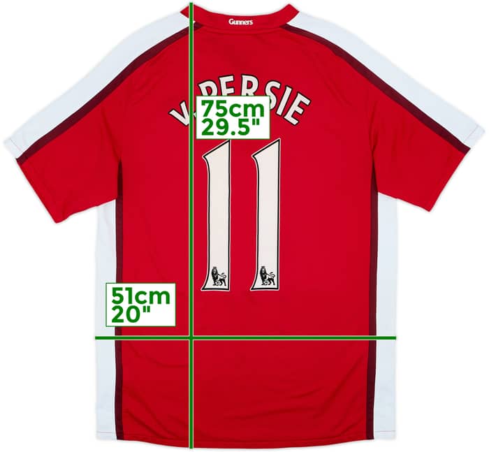 2008-10 Arsenal Home Shirt v.Persie #11 - 8/10 - (M)