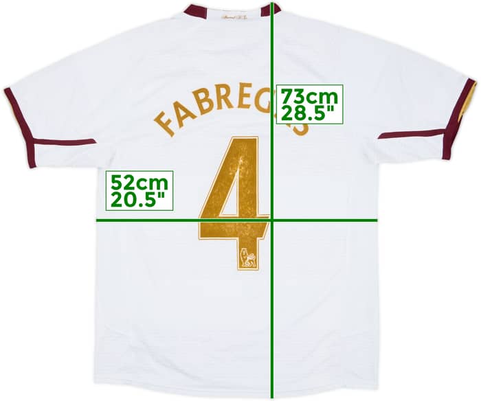2007-08 Arsenal Away Shirt Fabregas #4 - 7/10 - (M)