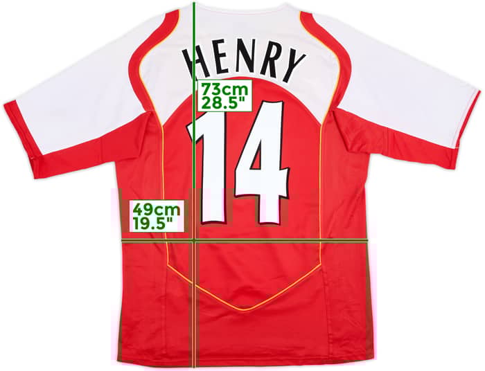 2004-05 Arsenal Home Shirt Henry #14 - 8/10 - (M)