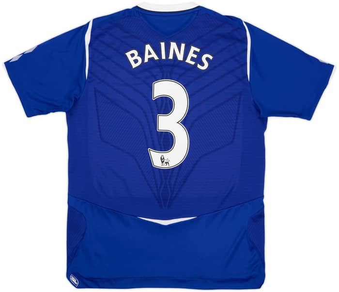2008-09 Everton Home Shirt Baines #3 - 8/10 - (M)
