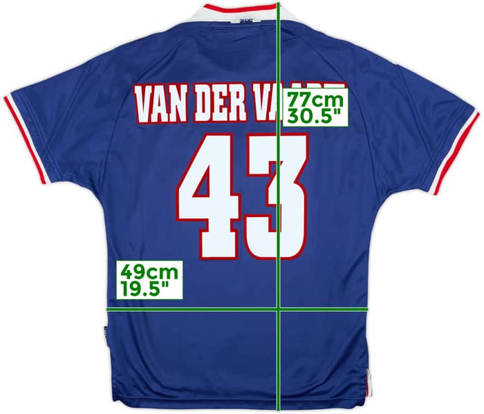 1999-00 Ajax Away Shirt Van Der Vaart #43 - 8/10 - (M)