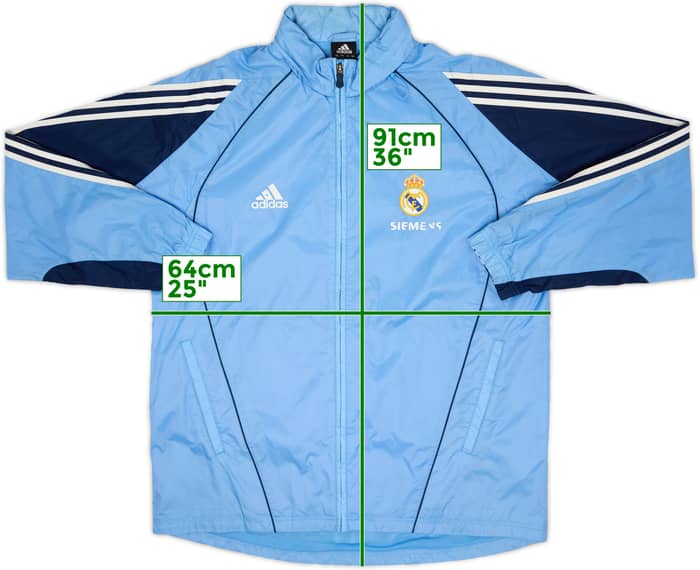 2005-06 Real Madrid Player Issue adidas Track Jacket - 5/10 - (L)