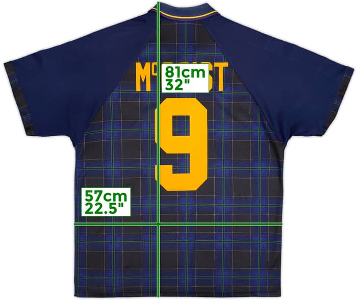 1994-96 Scotland Home Shirt McCoist #9 - 7/10 - (XL)
