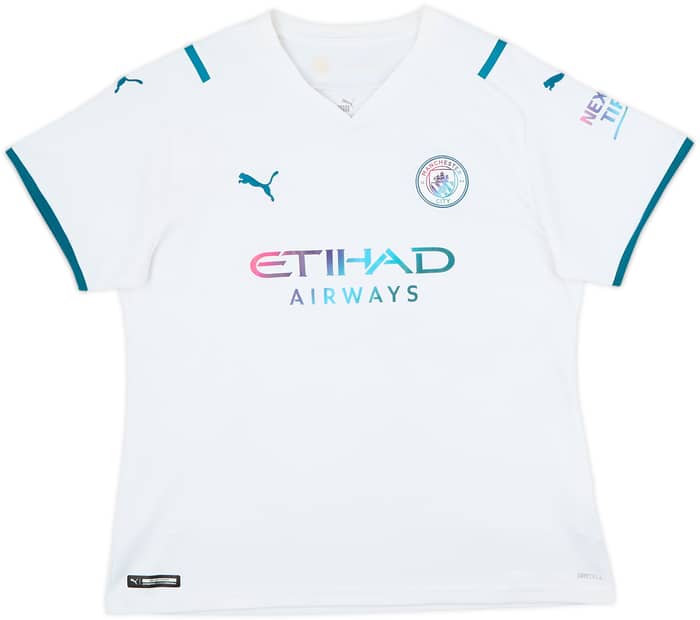 2021-22 Manchester City Away Shirt Foden #47 - 8/10 - (Women's L)