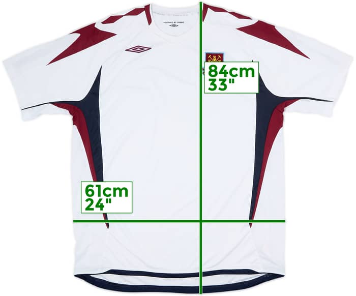 2007-08 West Ham Umbro Training Shirt - 7/10 - (XXL)