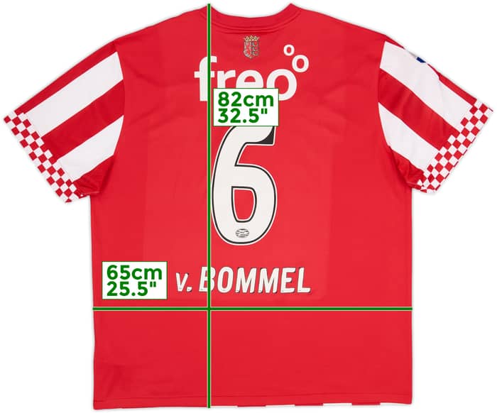 2012-13 PSV Home Shirt V.Bommel #6 - 6/10 - (XXL)