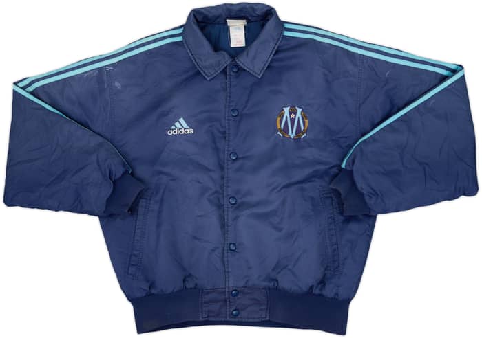 1998-99 Olympique Marseille adidas Padded Bomber Jacket - 5/10 - (L)