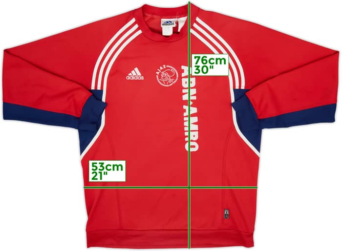2000-01 Ajax Player Issue adidas Sweat Top - 7/10 - (L)