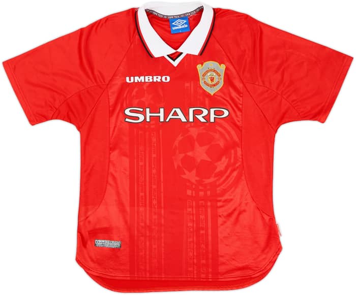 1997-00 Manchester United CL Shirt Beckham #7 - 8/10 - (L)