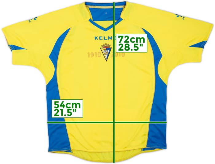 2010-11 Cadiz Home Shirt - 6/10 - (M)