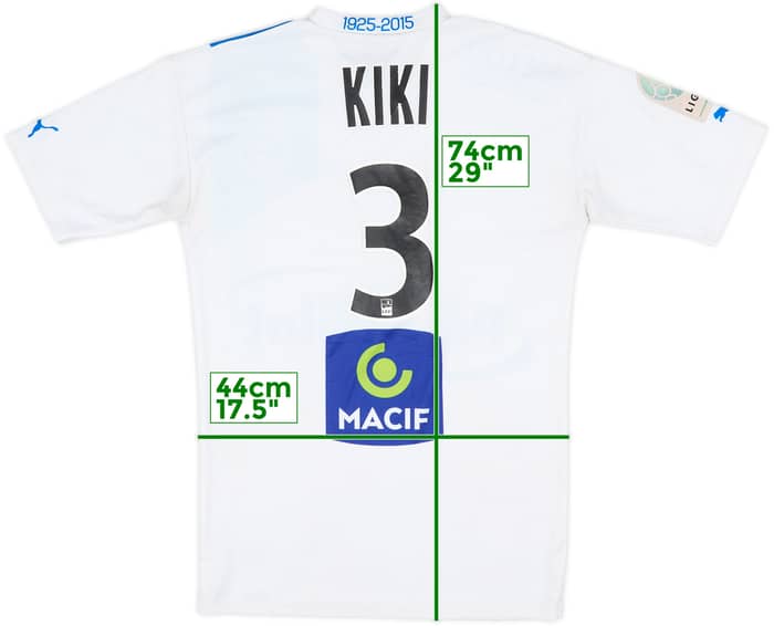 2014-15 Chamois Niortais Match Issue Away Shirt Kiki #3