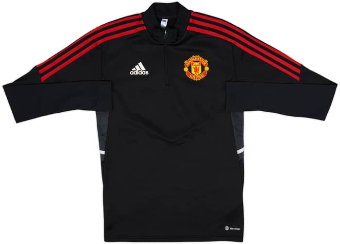 2022-23 Manchester United adidas 1/4 Zip Drill Top - 8/10 - (XS)
