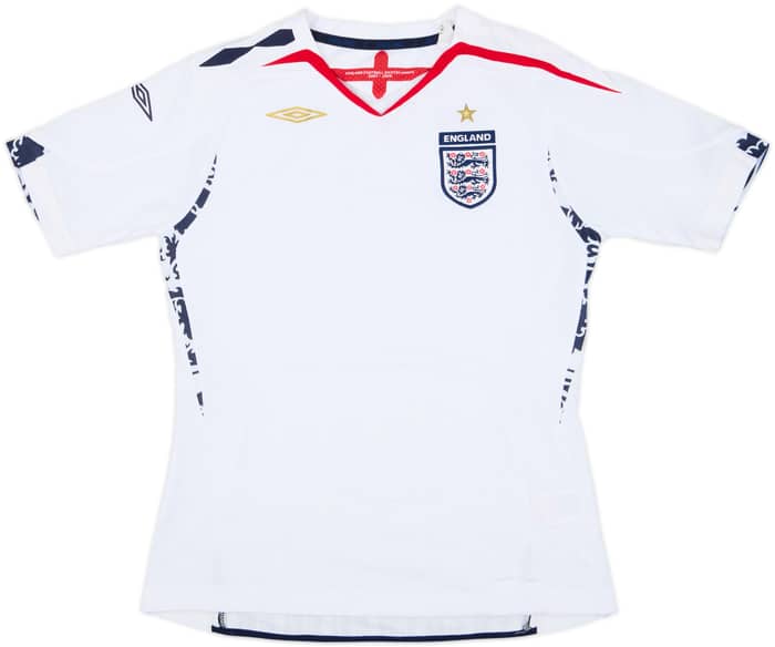 2007-09 England Home Shirt - 9/10 - (Women's M)