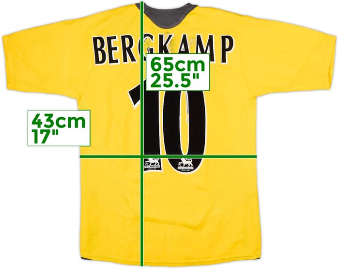 2005-06 Arsenal Away Shirt Bergkamp #10 - 5/10 - (M.Boys)