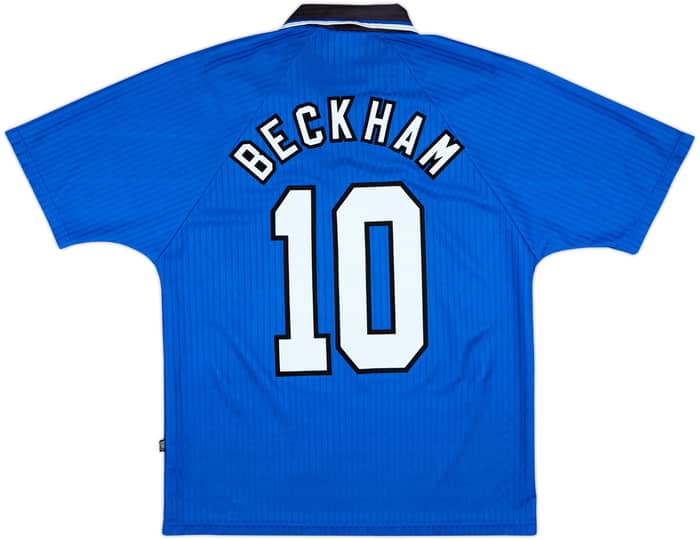 1996-98 Manchester United Third Shirt Beckham #10 - 8/10 - (M)