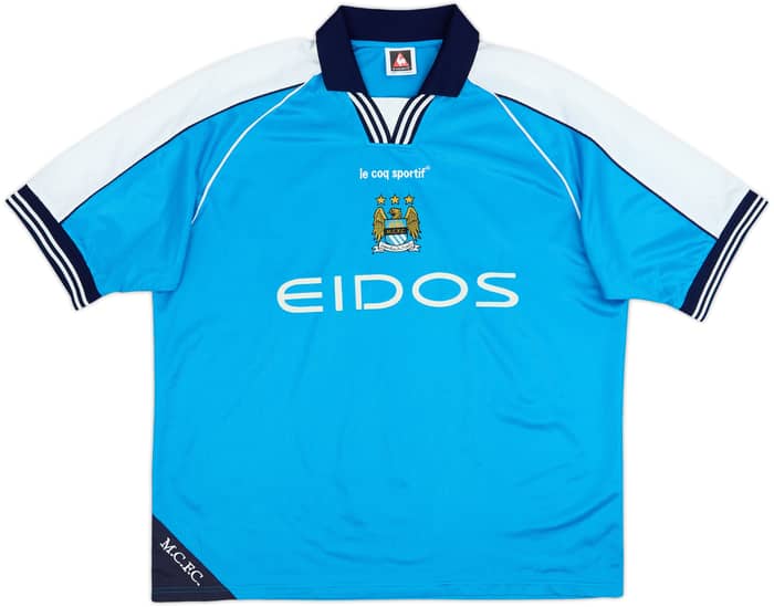 1999-01 Manchester City Home Shirt - 8/10 - (XL)