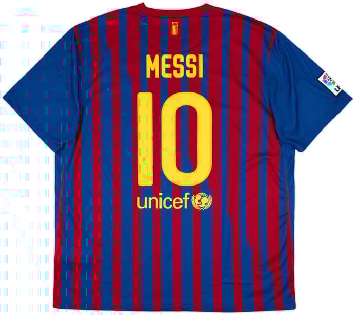 2011-12 Barcelona Home Shirt Messi #10 - 7/10 - (XXL)