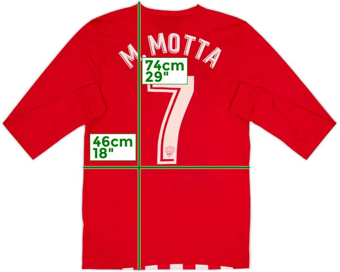 2016-17 Almeria Home L/S Shirt M.Motta #7 - 5/10 - (M)