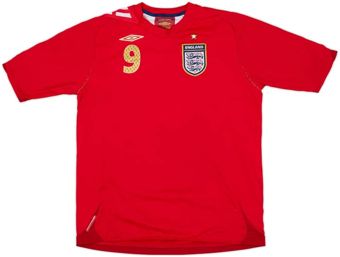 2006-08 England Away Shirt Rooney #9 - 8/10 - (XL.Boys)