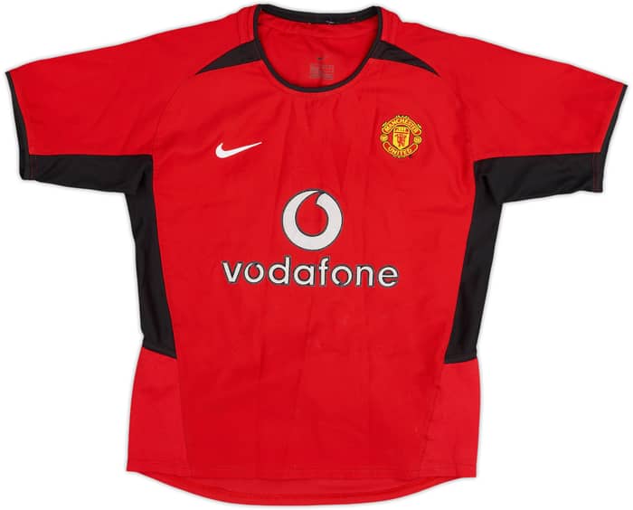 2002-04 Manchester United Home Shirt V.Nistelrooy #10 - 7/10 - (S.Boys)
