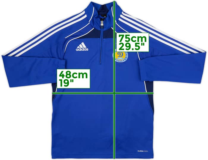 2010-11 Dynamo Kyiv adidas 1/4 Zip Drill Top - 8/10 - (XL.Boys)