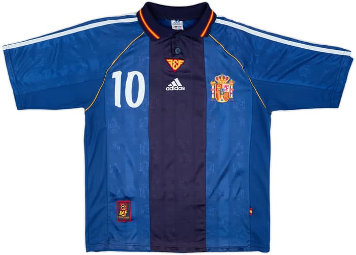 1999-00 Spain Away Shirt Raul #10 - 8/10 - (M)
