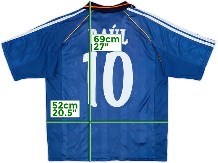 1999-00 Spain Away Shirt Raul #10 - 8/10 - (M)