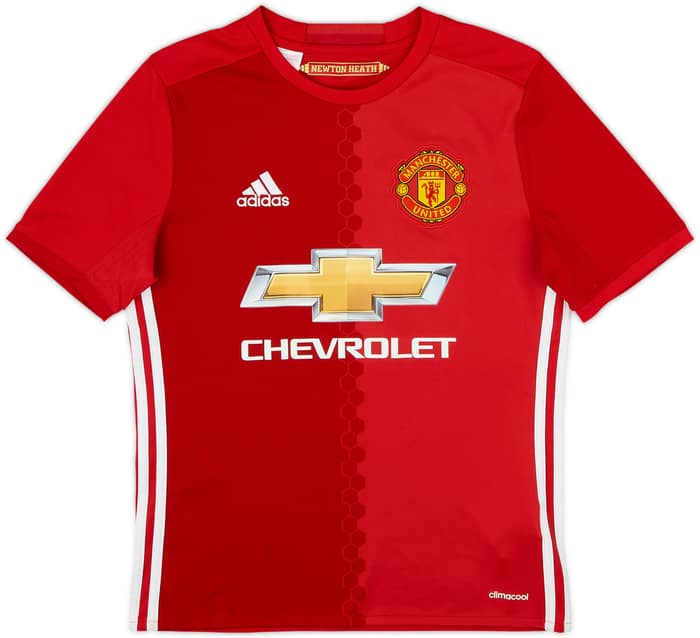 2016-17 Manchester United Home Shirt Ibrahimovic #9 - 8/10 - (L.Boys)