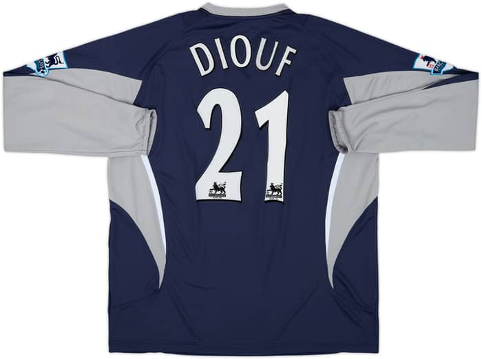 2005-07 Bolton Away L/S Shirt Diouf #21 - 6/10 - (XL)