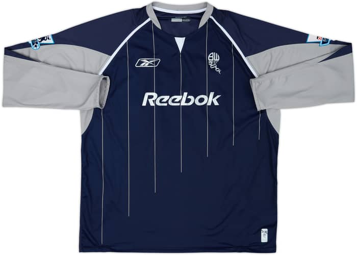 2005-07 Bolton Away L/S Shirt Diouf #21 - 6/10 - (XL)