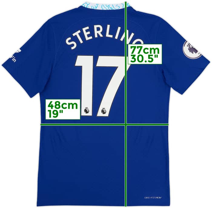 2022-23 Chelsea Authentic Home Shirt Sterling #17 - 10/10 - (M)