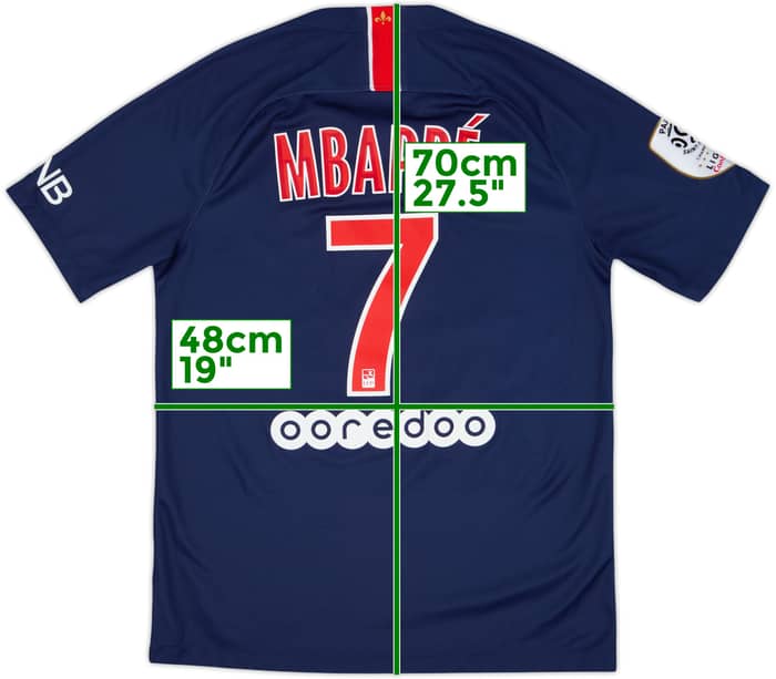 2018-19 Paris Saint-Germain Home Shirt Mbappe #7 - 8/10 - (M)